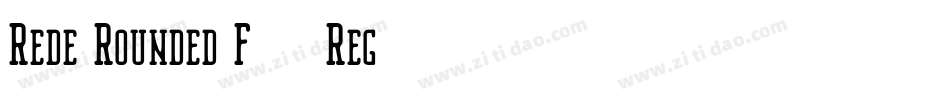Rede Rounded F24 Reg字体转换